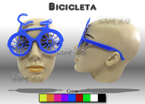 Óculos de festa bicicleta